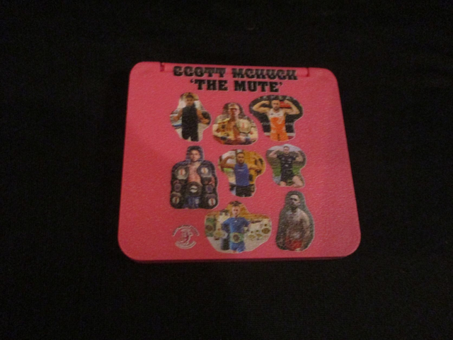 Scott McHugh Champion Bare Knuckle Boxer (Black Bubble Logo) Eight Photographs On BRIGHT PINK Compact Mirror