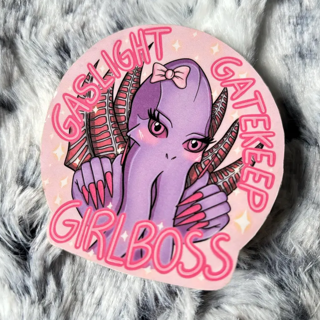 Baldur’s Gate 3 The Emperor ‘Gaslight, Gatekeep, Girlboss’ Sticker