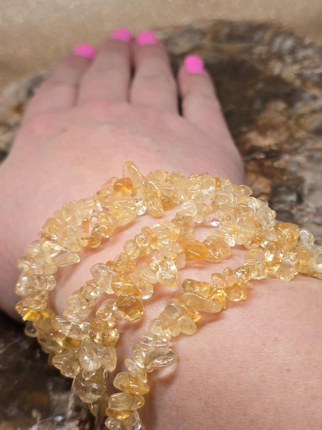 Bracelet baroque Citrine