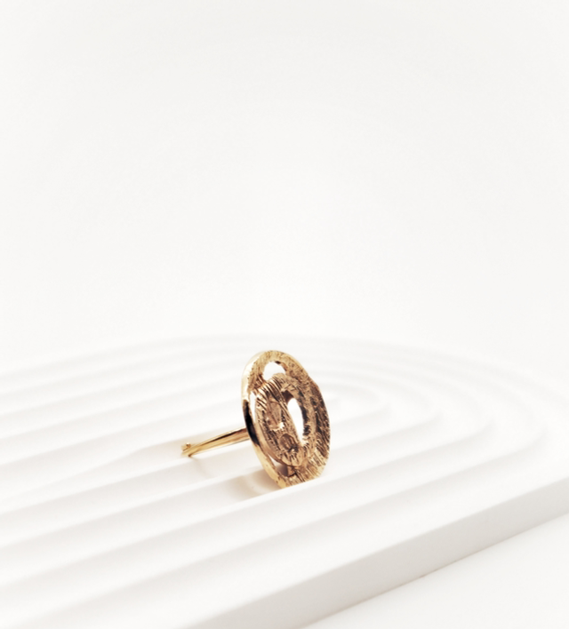 Anel Circulos Orgânicos Duplo Ajustável KAI05TX001 