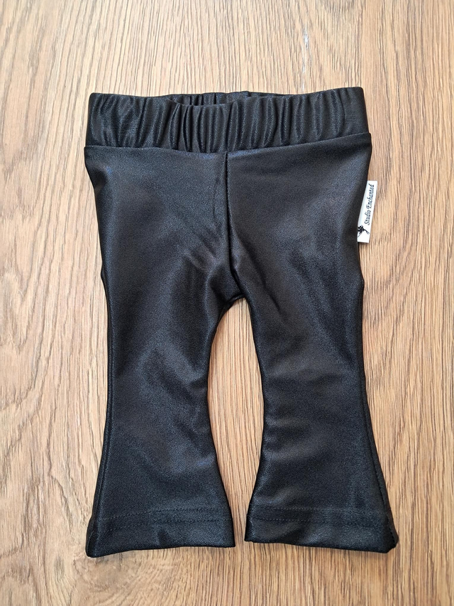 Flared zwart glitter 