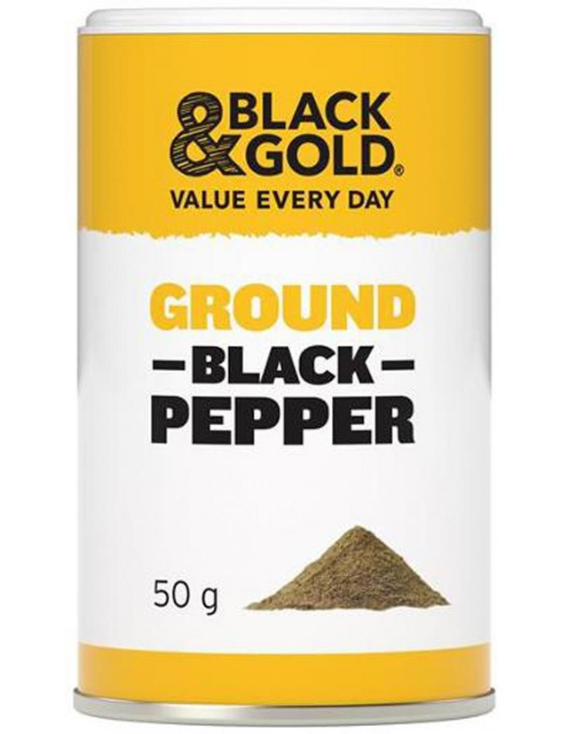 Black &amp; Gold Ground Pepper 50gm 