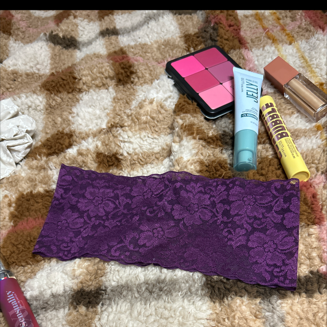 Bandeau Dentelle Prune Large