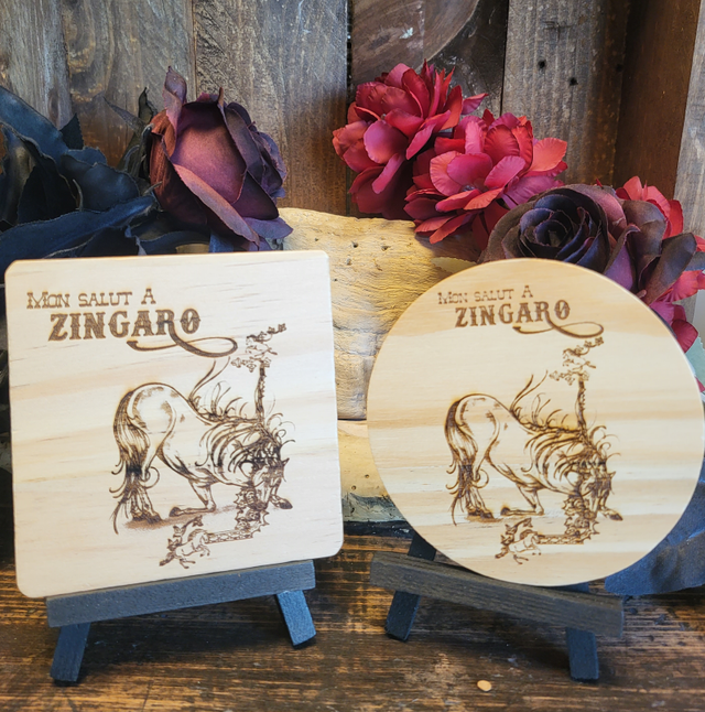 Sous Verres &quot;Mon Salut à Zingaro&quot; 