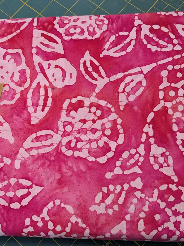 John Loudon Cotton Batik - Raspberry 