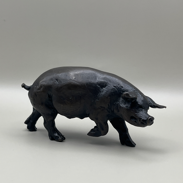 Nelson &amp; Forbes Bronze Pig – Sue Maclaurin – Limited Edition 50 / 250