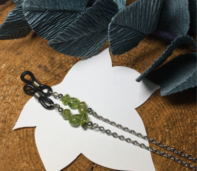 Cordon à lunettes - Péridot