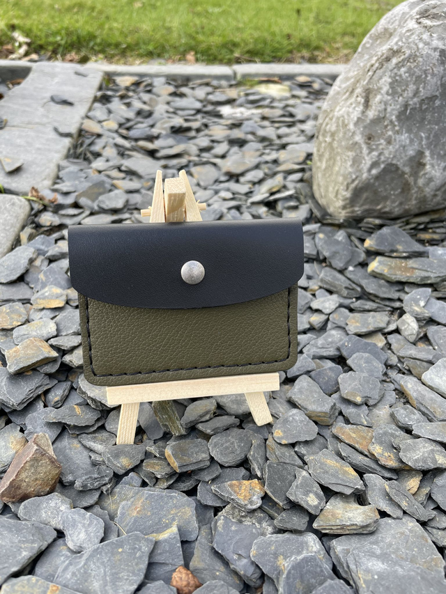 Porte-carte(s) noir/kaki