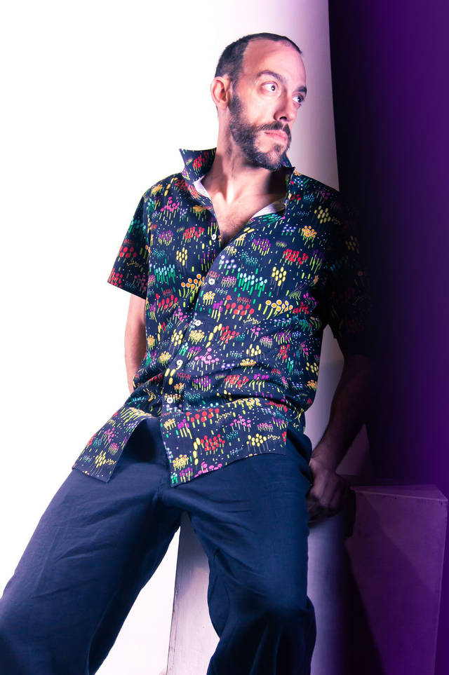 Chemisette "Jardin russe" - Pièce unique - Taille M