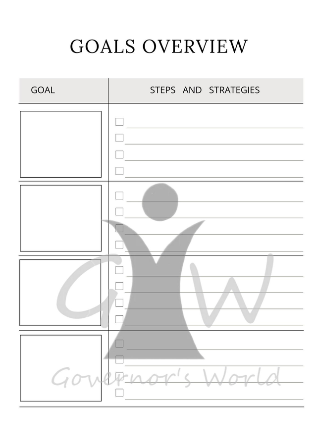 Reusable Personal Growth Planner