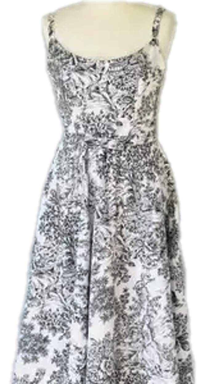 Robe toile de Jouy - bretelles