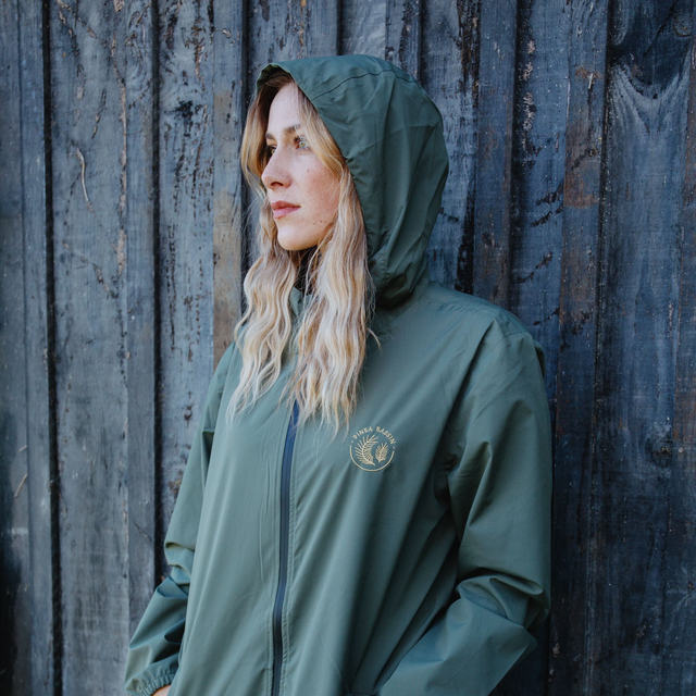 VESTE LONGUE IMPERMÉABLE KAKI