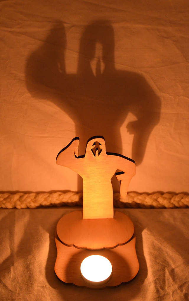 Bougeoir à réflexion grand fantôme