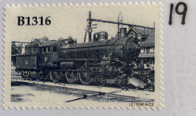 Brevfrimärke 19   -  B1316