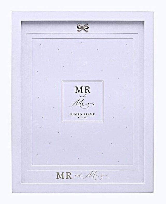  Mr and Mrs Wedding White Wedding Frame 8"x10"