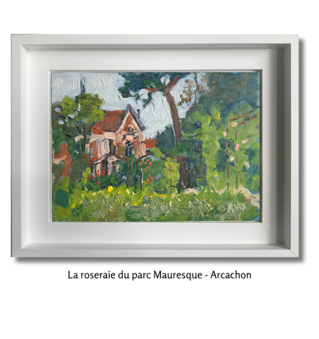 La roseraie du parc Mauresque