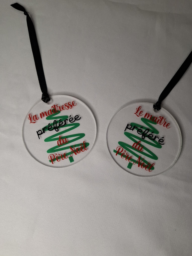 Boule de Noël plate