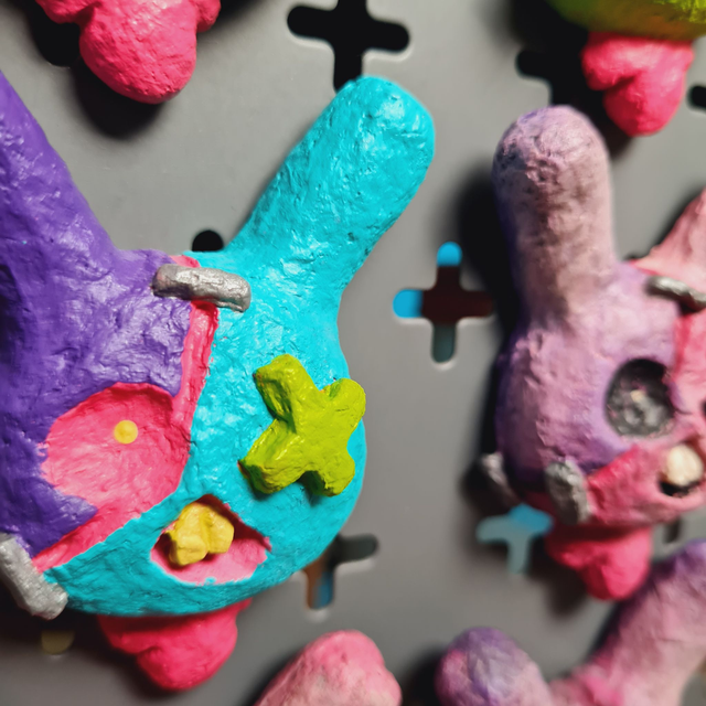 Monster Bunny Magnets