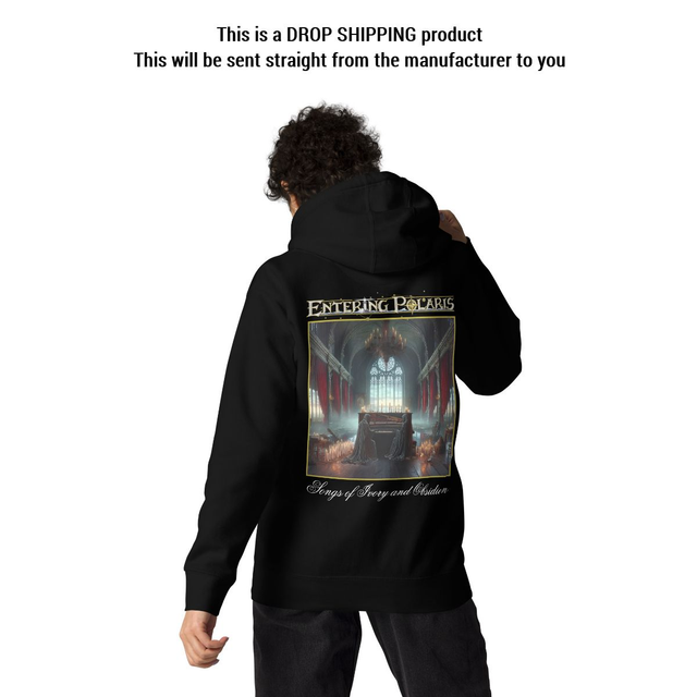 Entering Polaris - Songs Of Ivory And Obsidian black hoodie