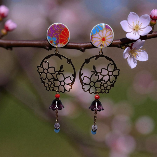 Boucles d'oreilles pendantes uniques et élégantes