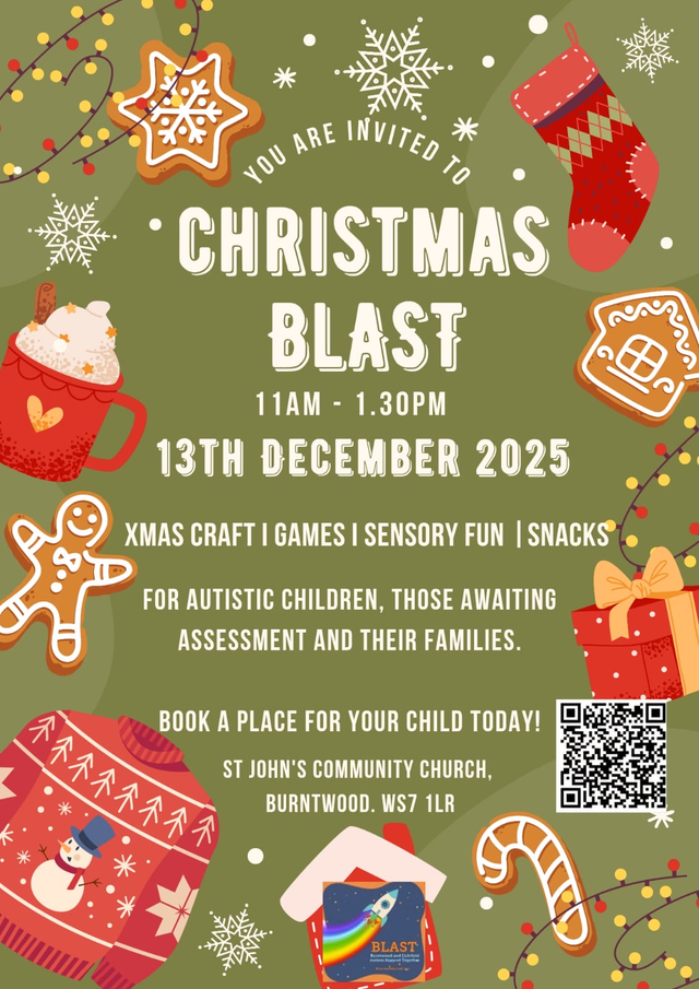 BLASTXmas Celebration 13th December 2025 11am-1.30pm