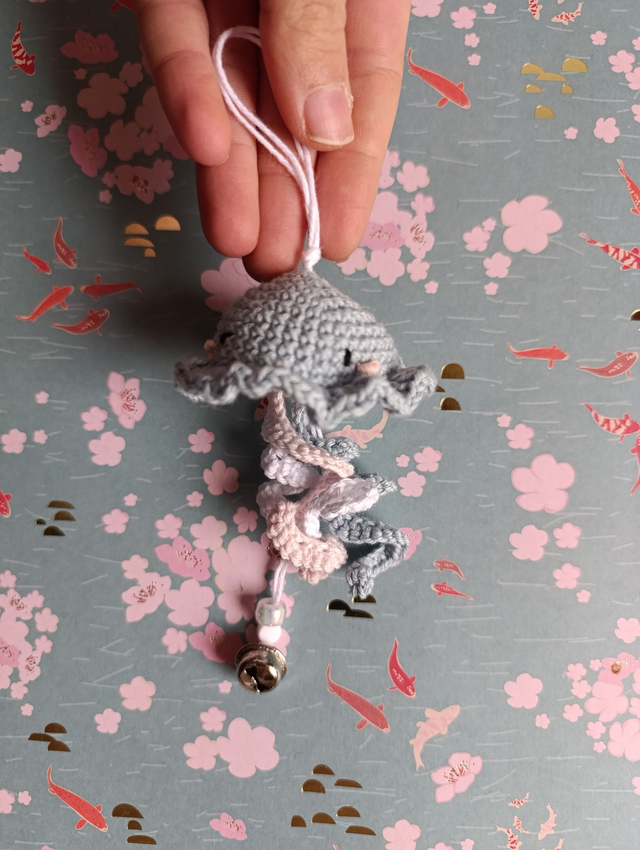 Quallen Windspiel mit Glöckchen