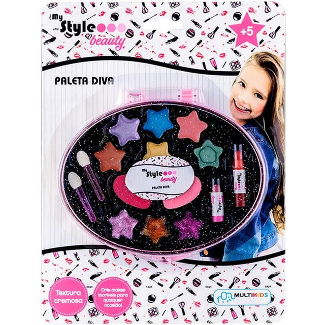 Maquiagem e Beleza Infantil - My Style Beauty Paleta Diva - Multikids