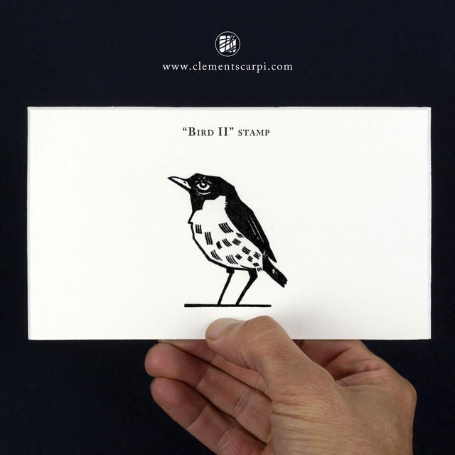Handcrafted Stamp / Bird II
