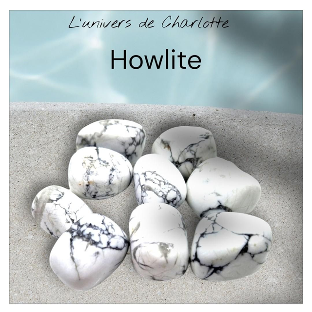 Pierre roulée "Howlite"