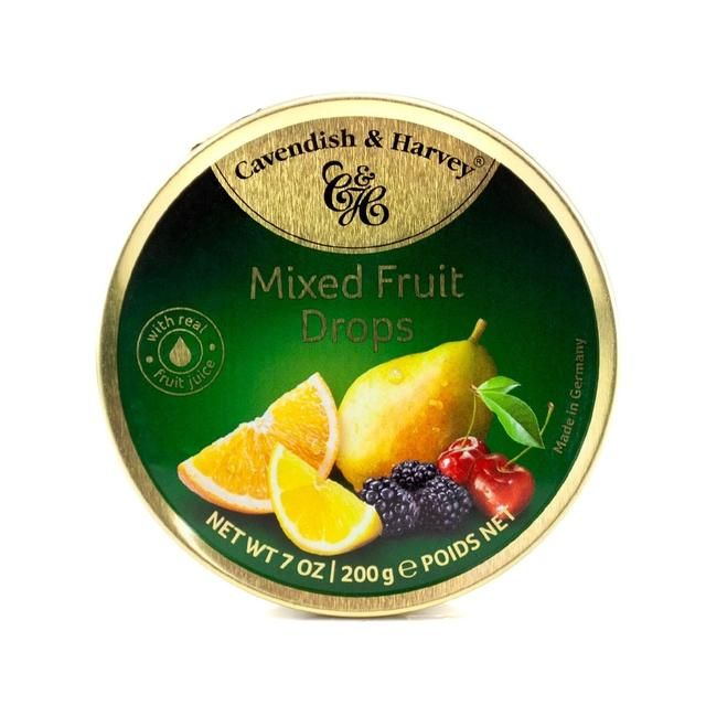 Cavendish & Harvey Mixed Fruit Drops Tin 200g
