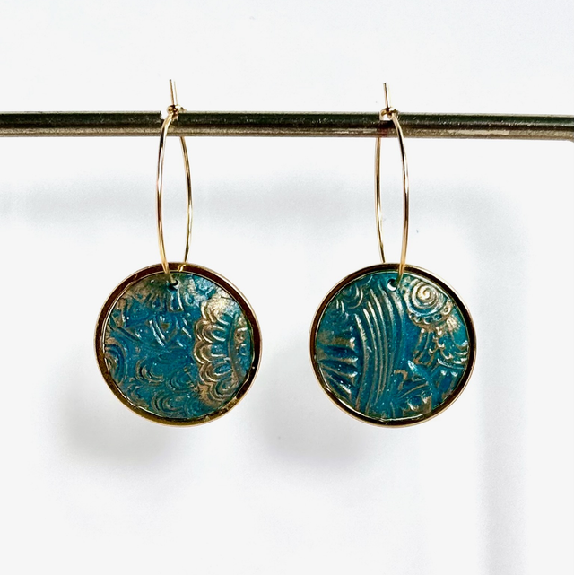 Boucles « Impression etnik » 