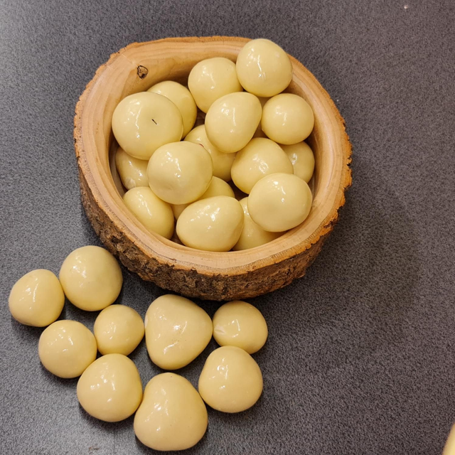 Himbeer in weißer schokolade 