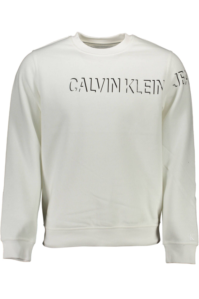 CALVIN KLEIN FELPA SENZA ZIP UOMO BIANCO
