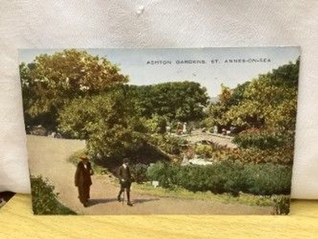 Ashton Gardens, St. Annes-on-Sea, Lancashire Posted 1927 Valentine&#039;s Valesque vintage postcard. Our Ref No. R538 £2.50