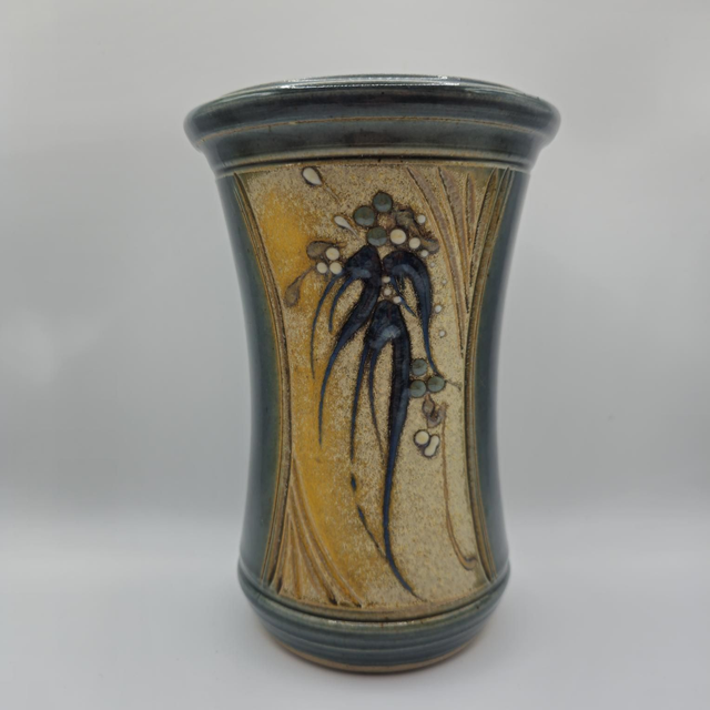 Splendide vase en grès émaillé-Michel Delmotte 