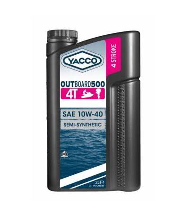 Huile Yacco outboard 500 4T 10W-40 2L semi-synthetic 