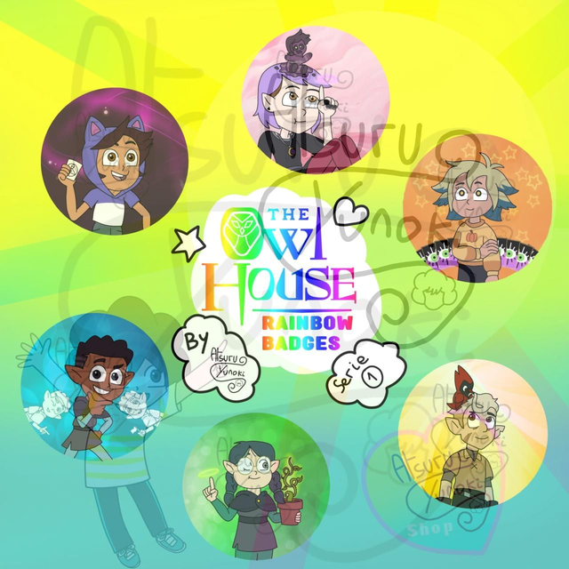 FULL SET 1 (PROMO) / Rainbow Badges / Serie 1 / The Owl House / (Design by Atsuru_Yunoki (me) )