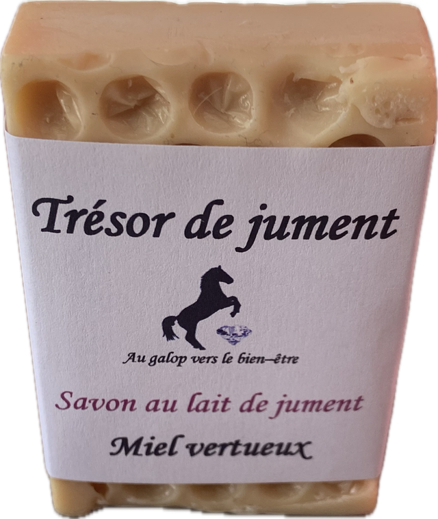 Savon artisanal au lait de jument & miel