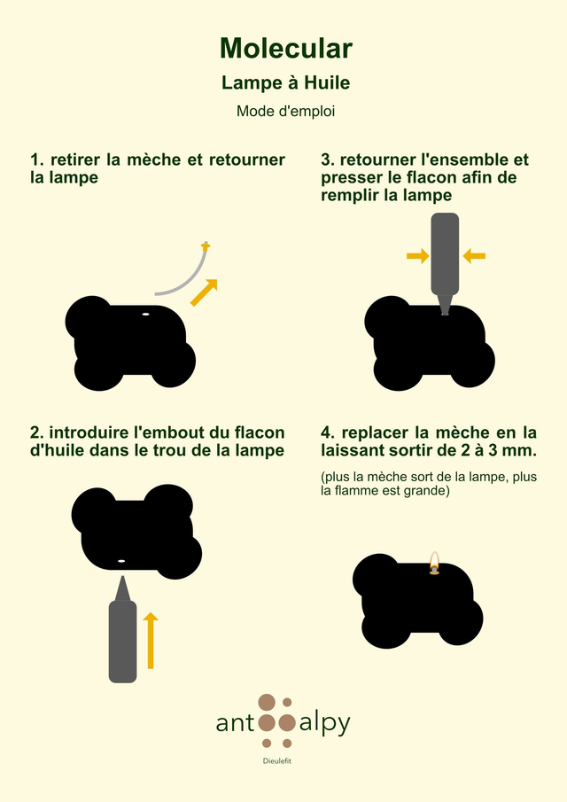 "Molecular" Oil Lamp