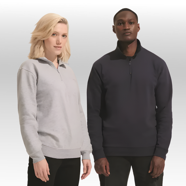 Sweater met Zip Neck