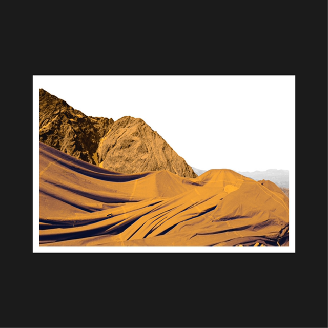 La Montagne (Noir, bleu et orangé)