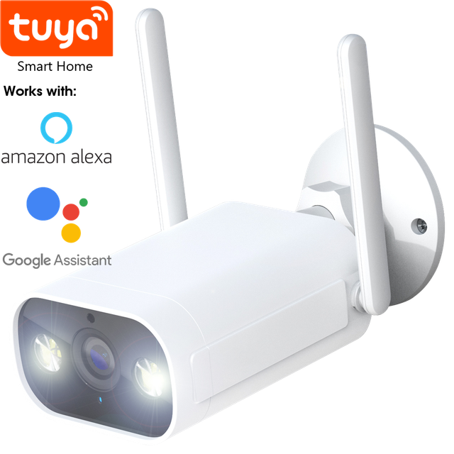 Nivian Smart 3MPix Wi-Fi Camera, intelligent white light, weatherproof
