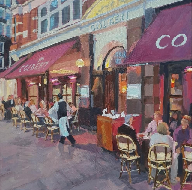 Print 'Evening Diners at Colbert's'