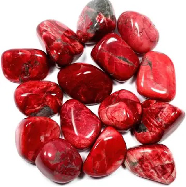 Red Howlite Tumblestone