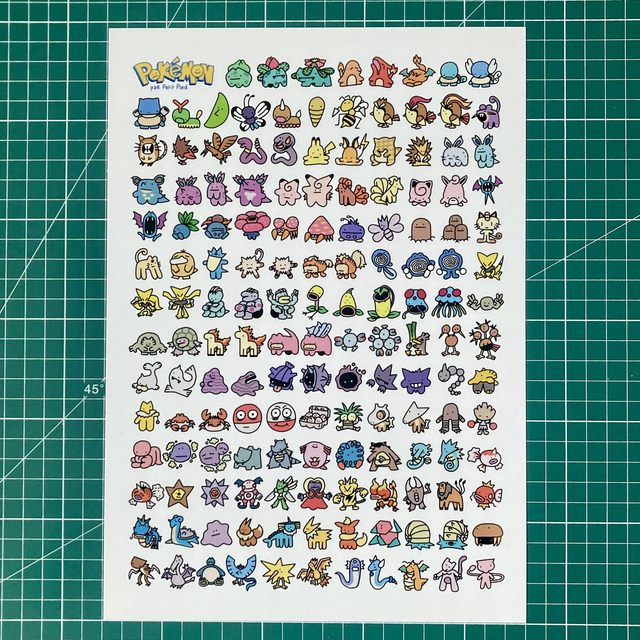 Print A4 - Pokédex