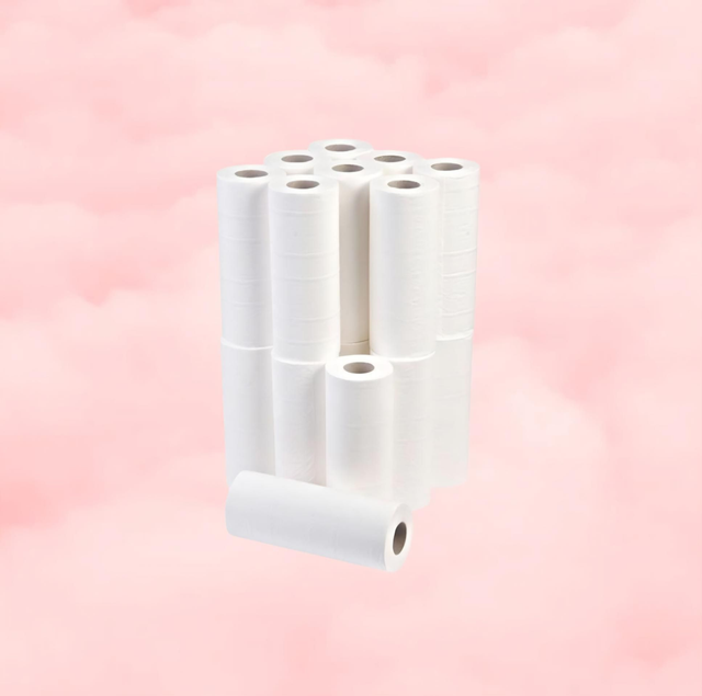 18x Essentials White Couch Roll 10" - 2ply - 40m x 250mm