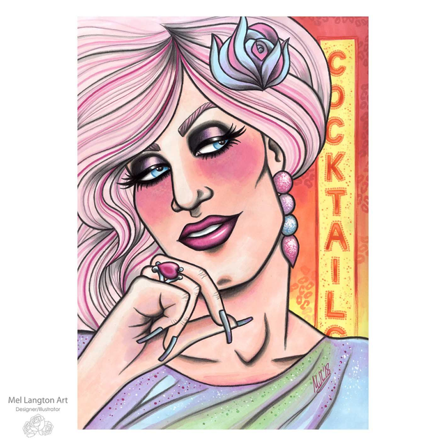 Lola the Drag Queen Original Illustration