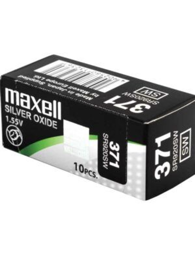 371 (SR920SW) Maxell Watch Battery (Pack 10)