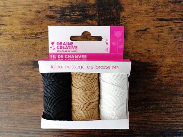 3 fil de chanvre naturel