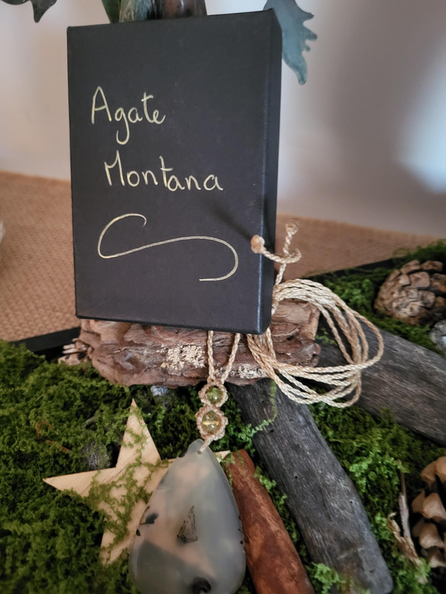 Pierre de l'âme : Agate Montana